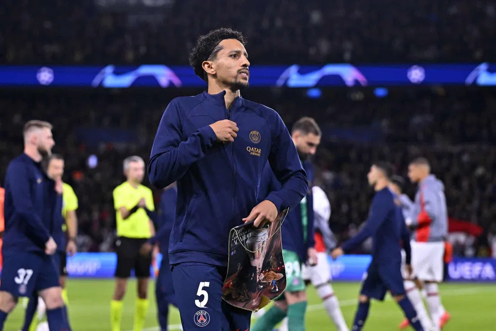 Marquinhos, le capitaine du PSG (PSG.FR)