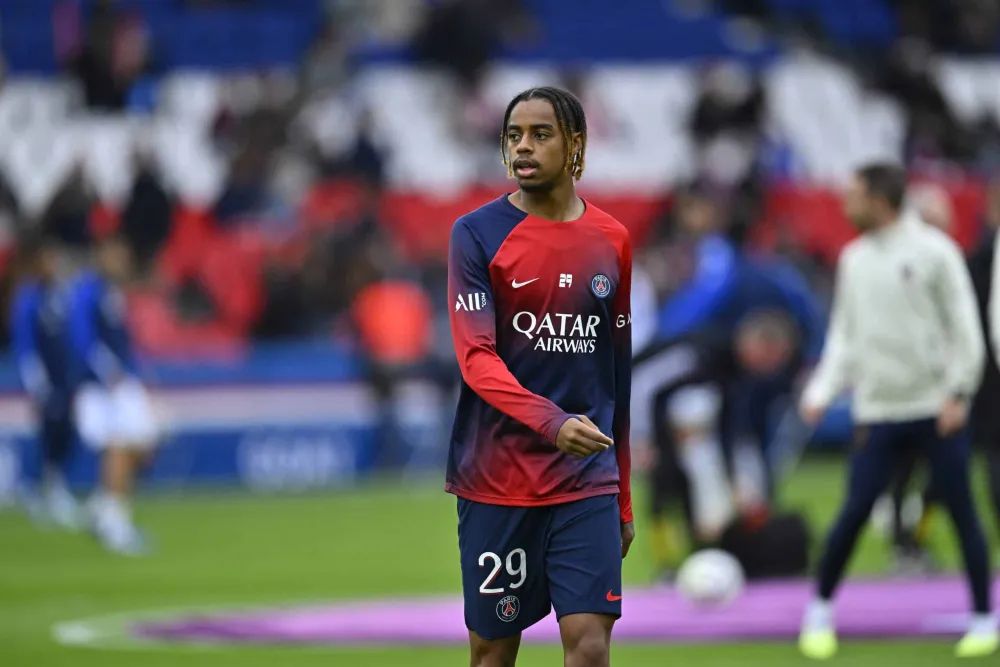 Bradley Barcola, l'attaquant du PSG (PSG.FR)