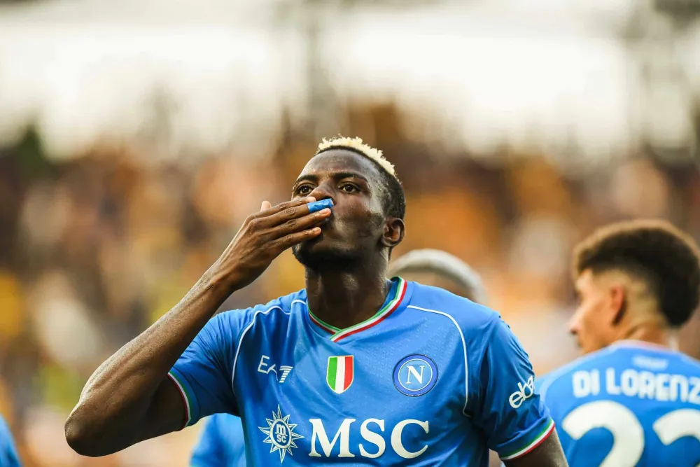 Victor Osimhen avec Naples (sscnapoli.it)