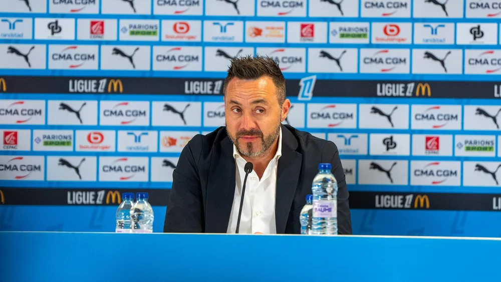 Roberto De Zerbi, l'entraineur de l'OM (OM.FR)