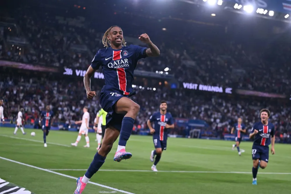 Bradley Barcola, l'attaquant du PSG (PSG.FR)