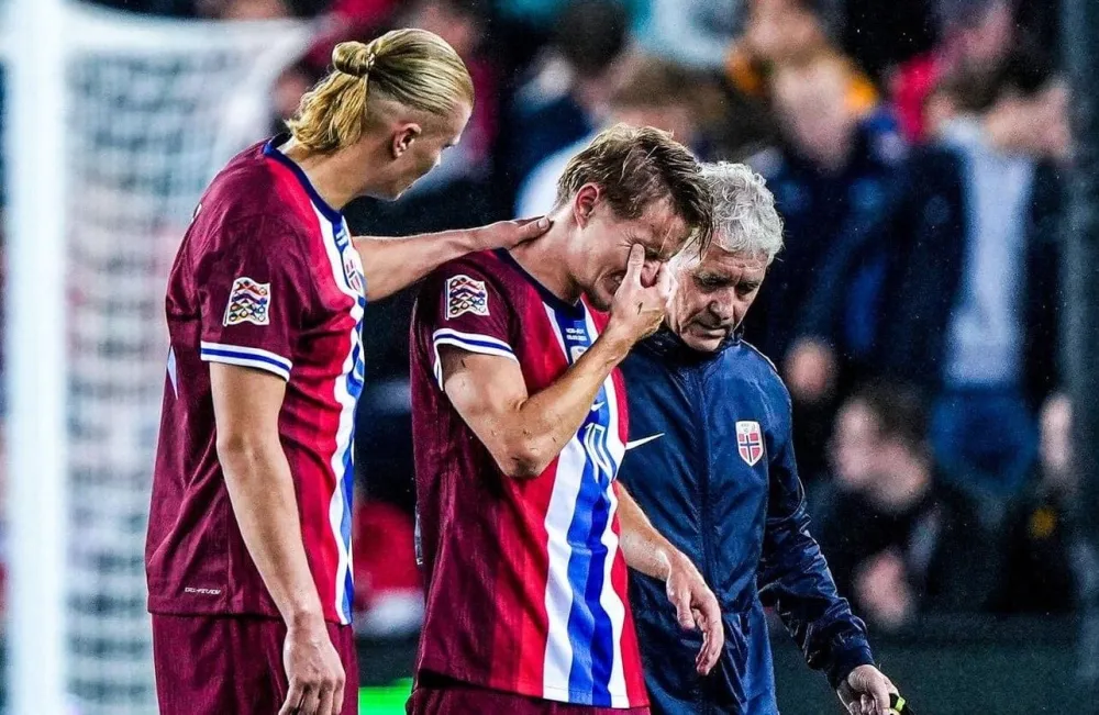 Martin Odegaard avec la Norvège (ESPN)