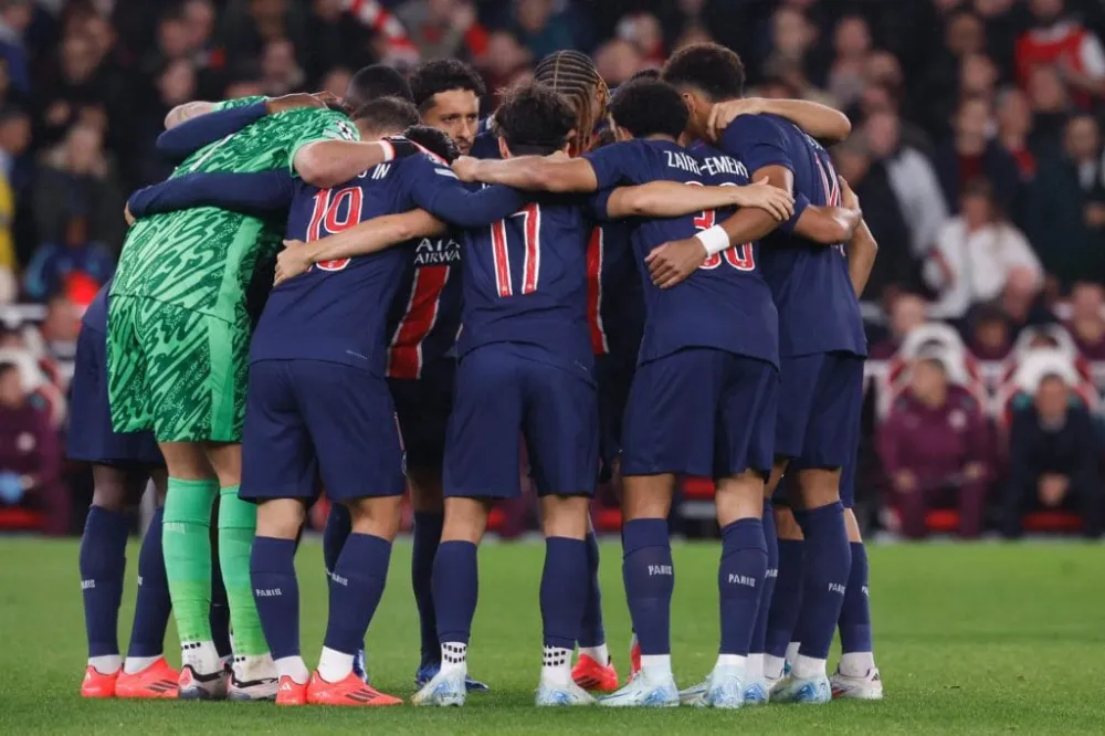 Les joueurs du PSG (PSG.FR)