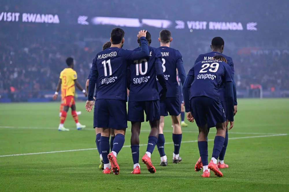 La joie du PSG (PSG.FR)
