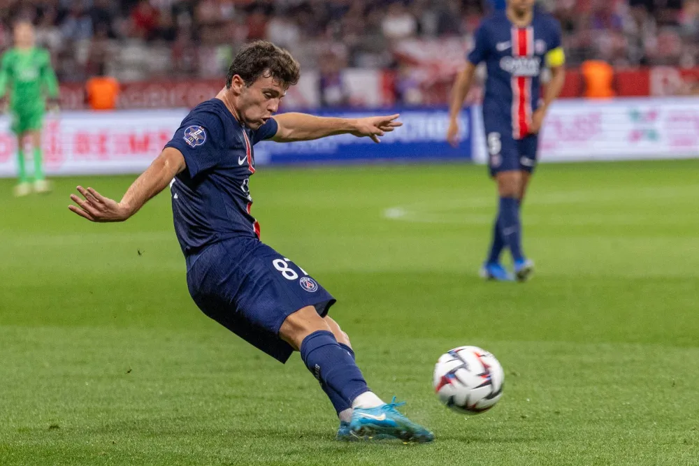 Joao Neves avec le PSG (PSG.FR)