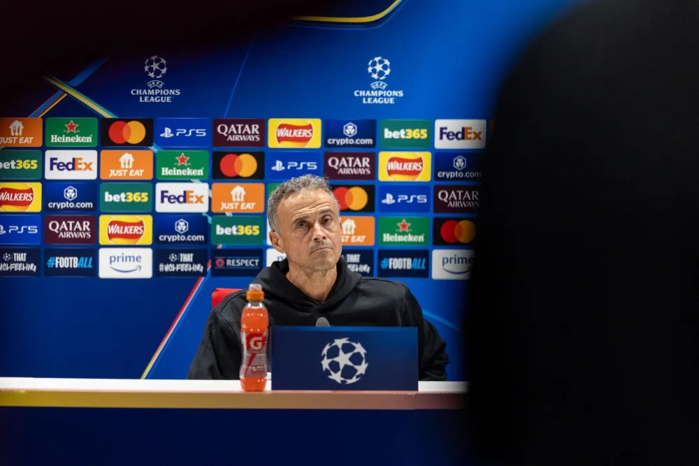 Luis Enrique en conférence de presse (PSG.FR)