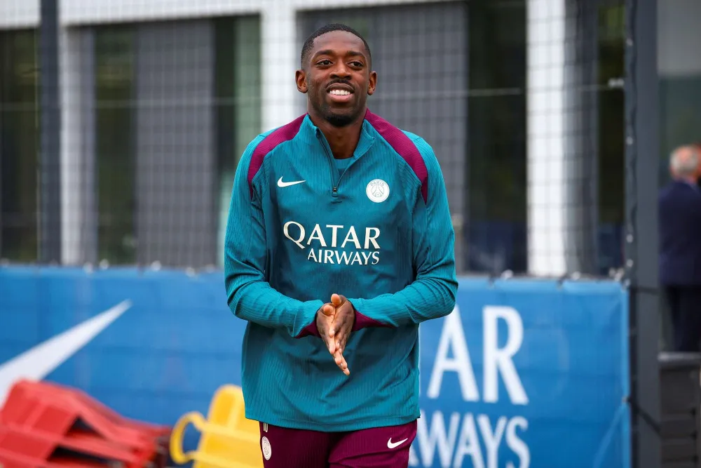 Ousmane Dembélé avec le PSG (PSG.FR)