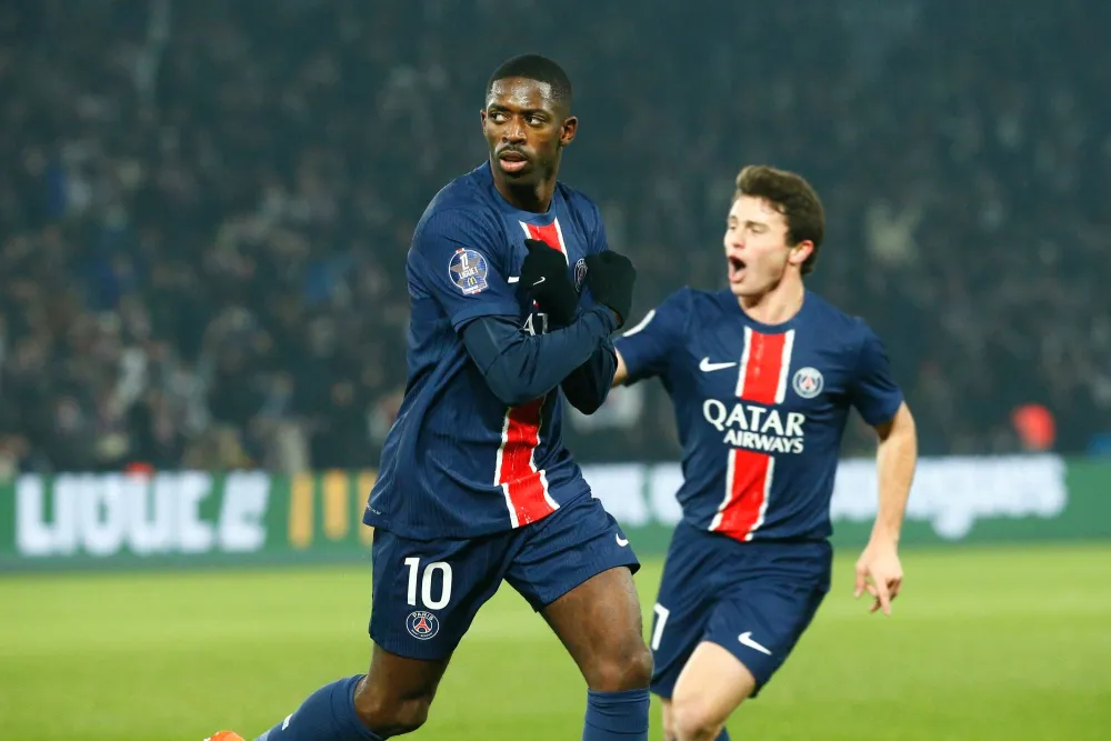Ousmane Dembélé avec le PSG (PSG.FR)