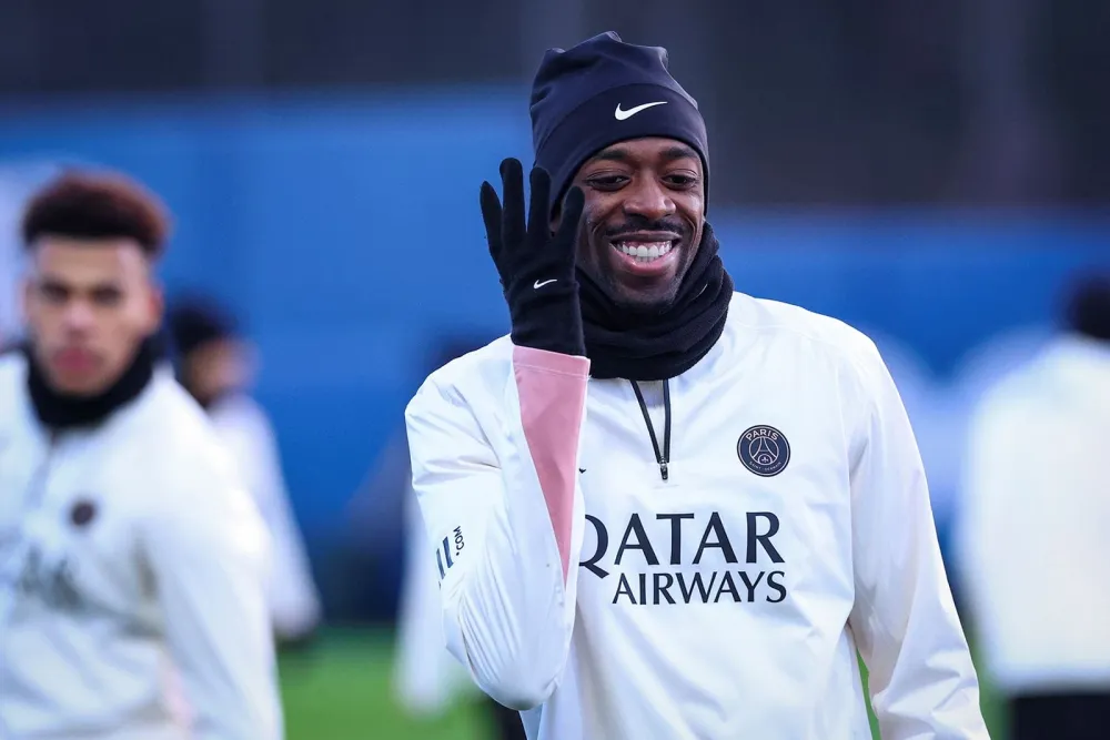 Ousmane Dembélé avec le PSG (PSG.FR)