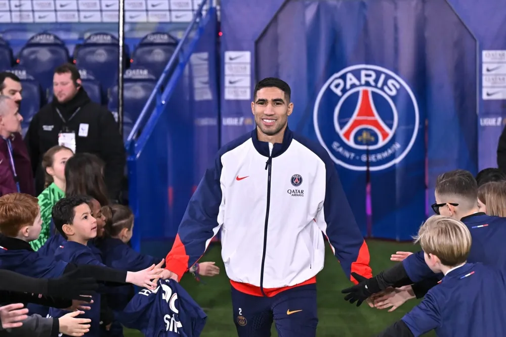 Achraf Hakimi avec le PSG (PSG.FR)