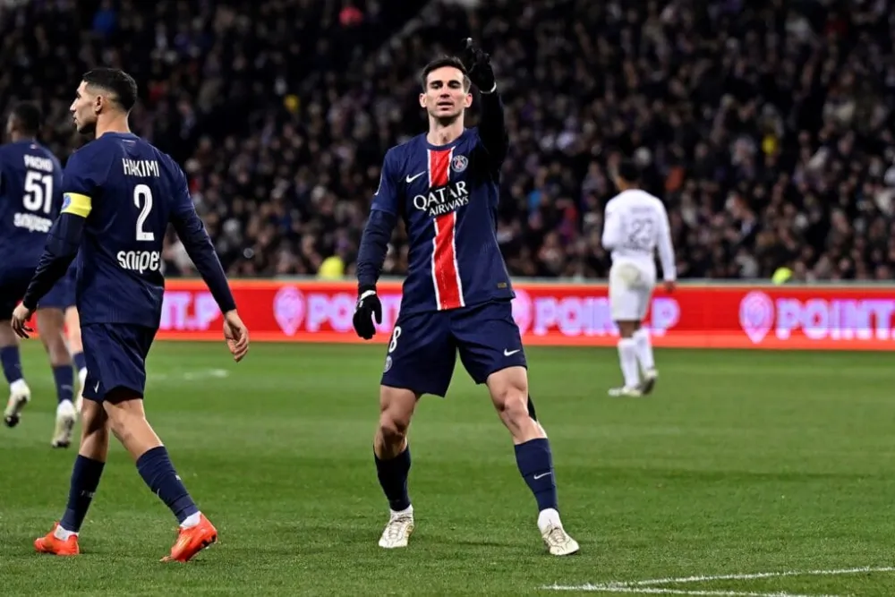 Fabian Ruiz, le milieu de terrain du PSG (PSG.FR)