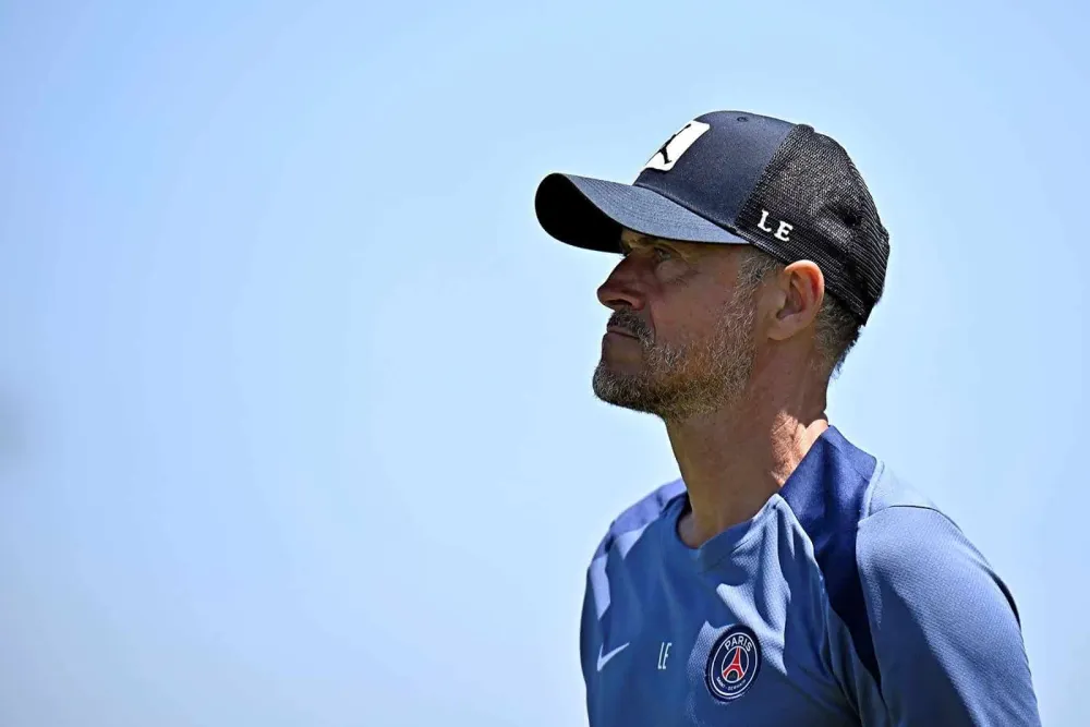 Luis Enrique, l'entraineur du PSG (PSG.FR)