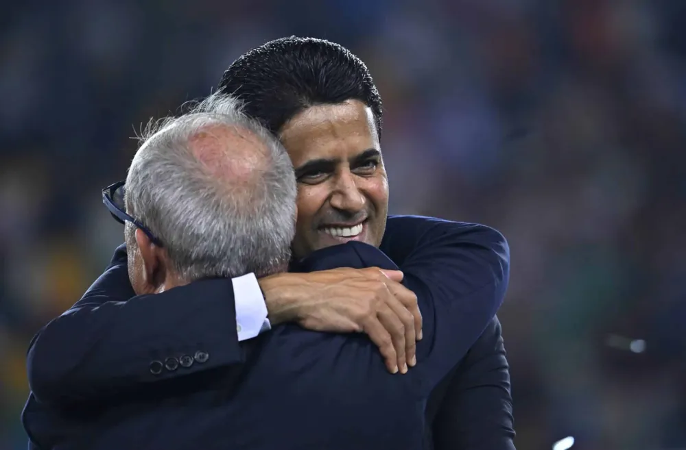 Nasser Al-Khelaifi et Luis Campos (PSG.FR)