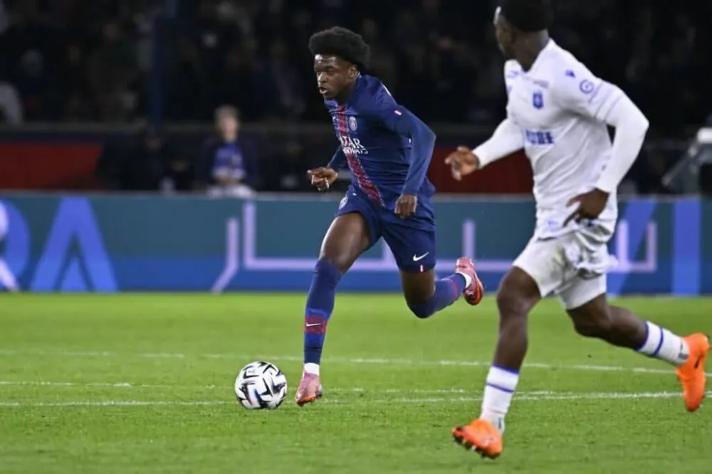 Quentin Ndjantou, le jeune attaquant du PSG (PSG.fr)