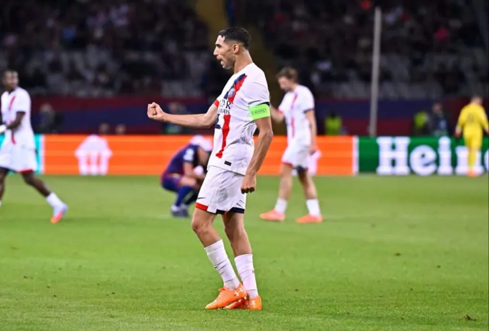 Le latéral Achraf Hakimi (PSG.FR)