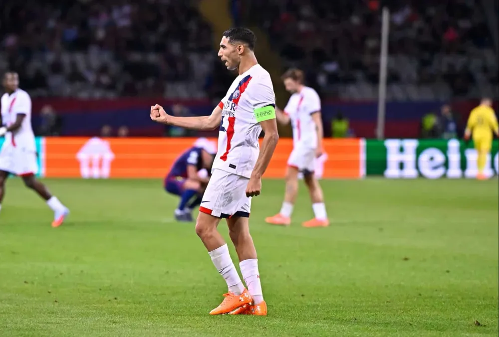 Le latéral Achraf Hakimi (PSG.FR)