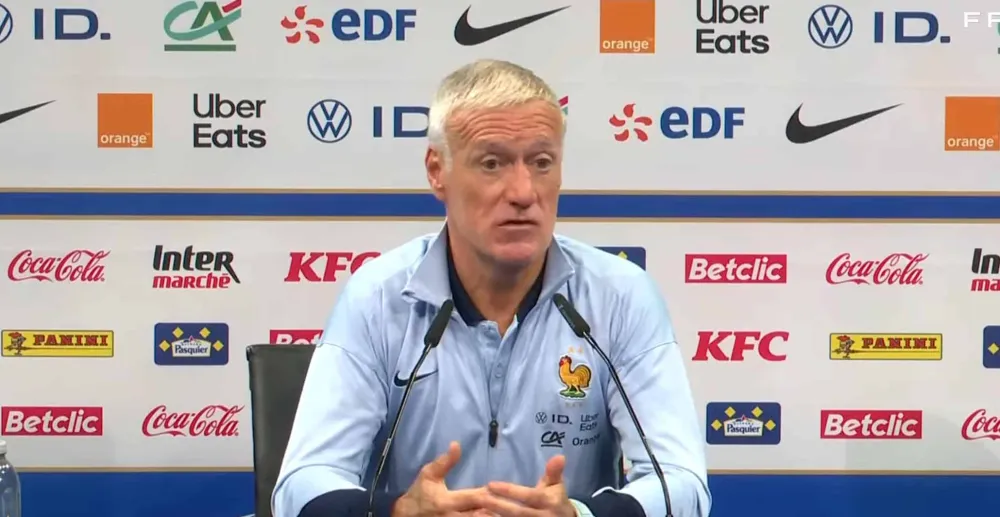 Didier Deschamps, le sélectionneur de l'équipe de France (Capture Youtube FFF)