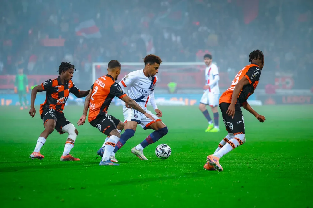 Désiré Doué face à Lorient (PSG.fr)