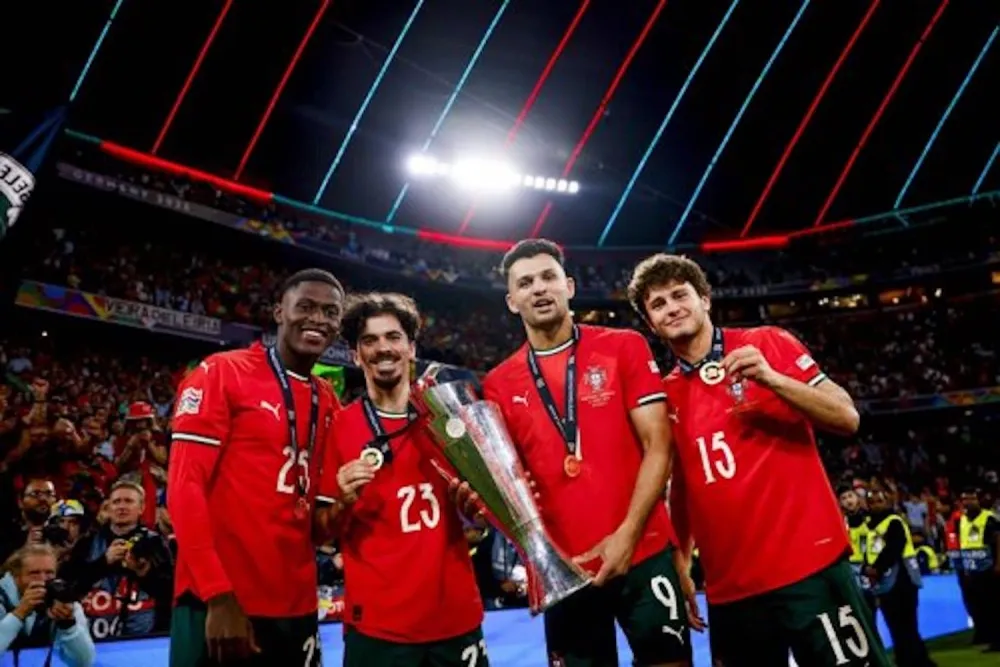 Nuno Mendes, Vitinha, Gonçalo Ramos et Joao Neves (FPF.pt)