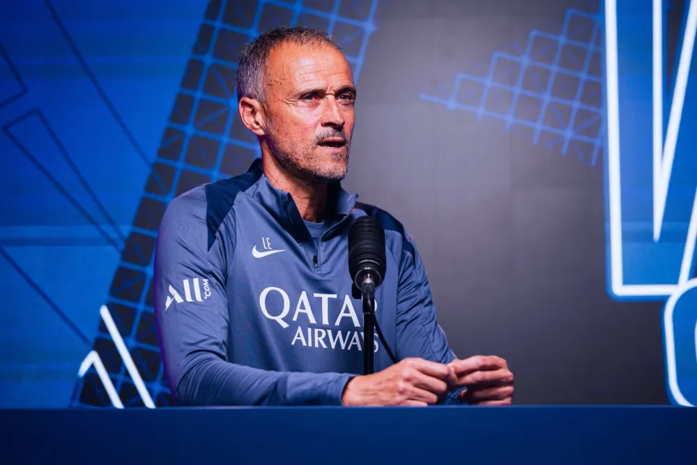 L'entraineur du PSG Luis Enrique (PSG.FR)
