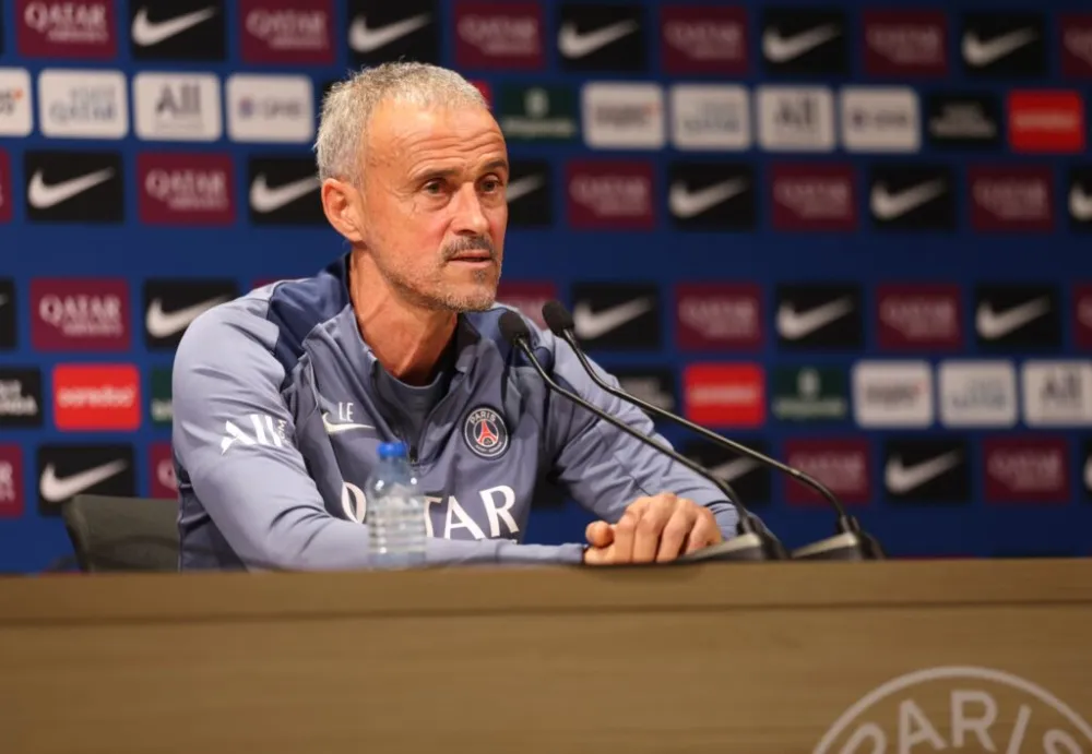 L'entraineur du PSG Luis Enrique (PSG.FR)