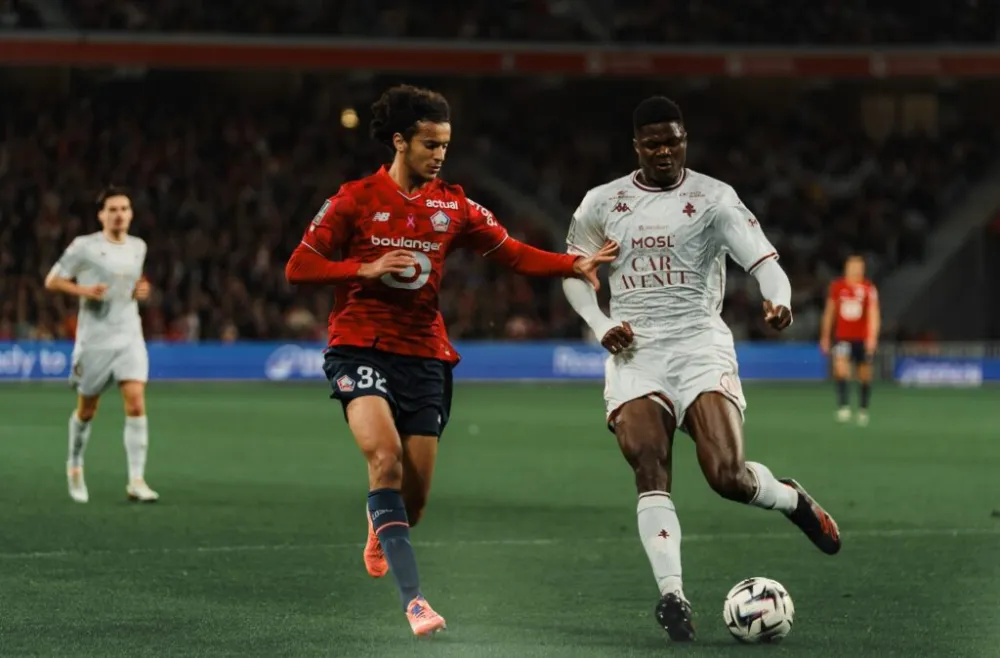Ayyoub Bouaddi avec Lille (LOSC.FR)