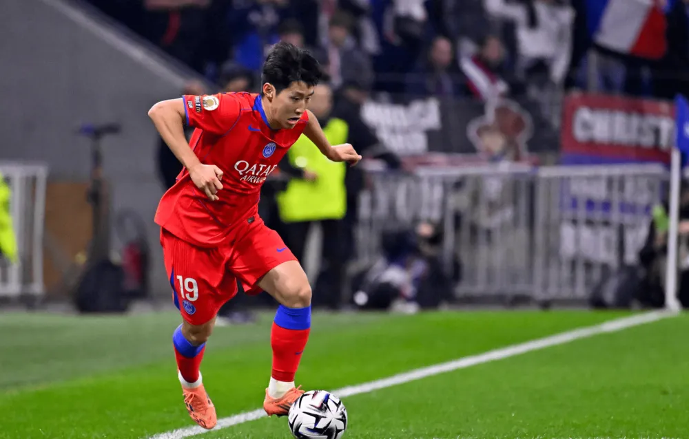 Kang-in Lee face à l'OL (PSG.fr) (2)