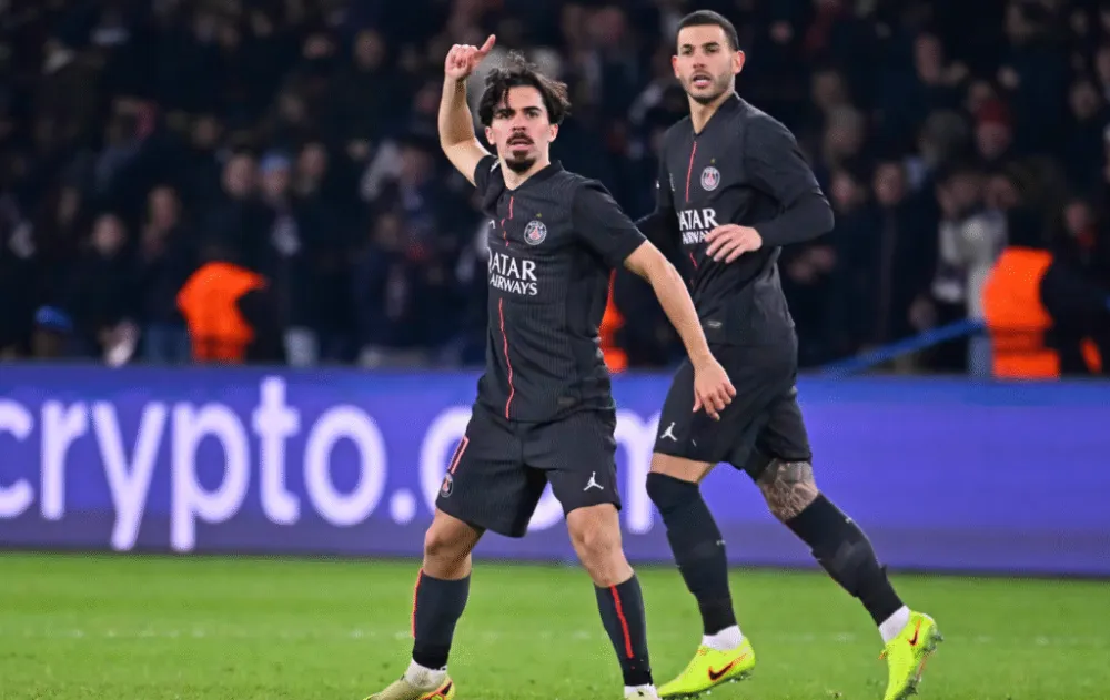 Vitinha, auteur d'un triplé face à Tottenham (PSG.fr)