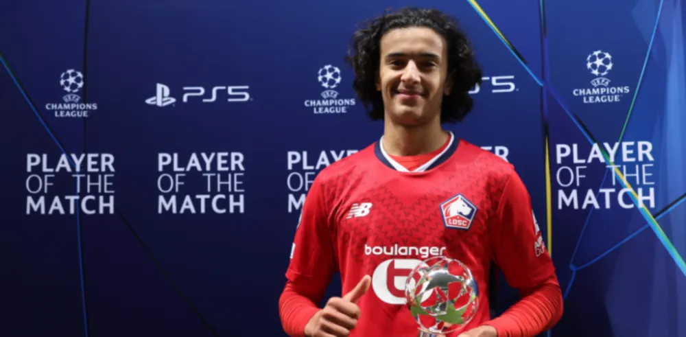 Ayyoub Bouaddi, le milieu de terrain du LOSC (LOSC.fr)