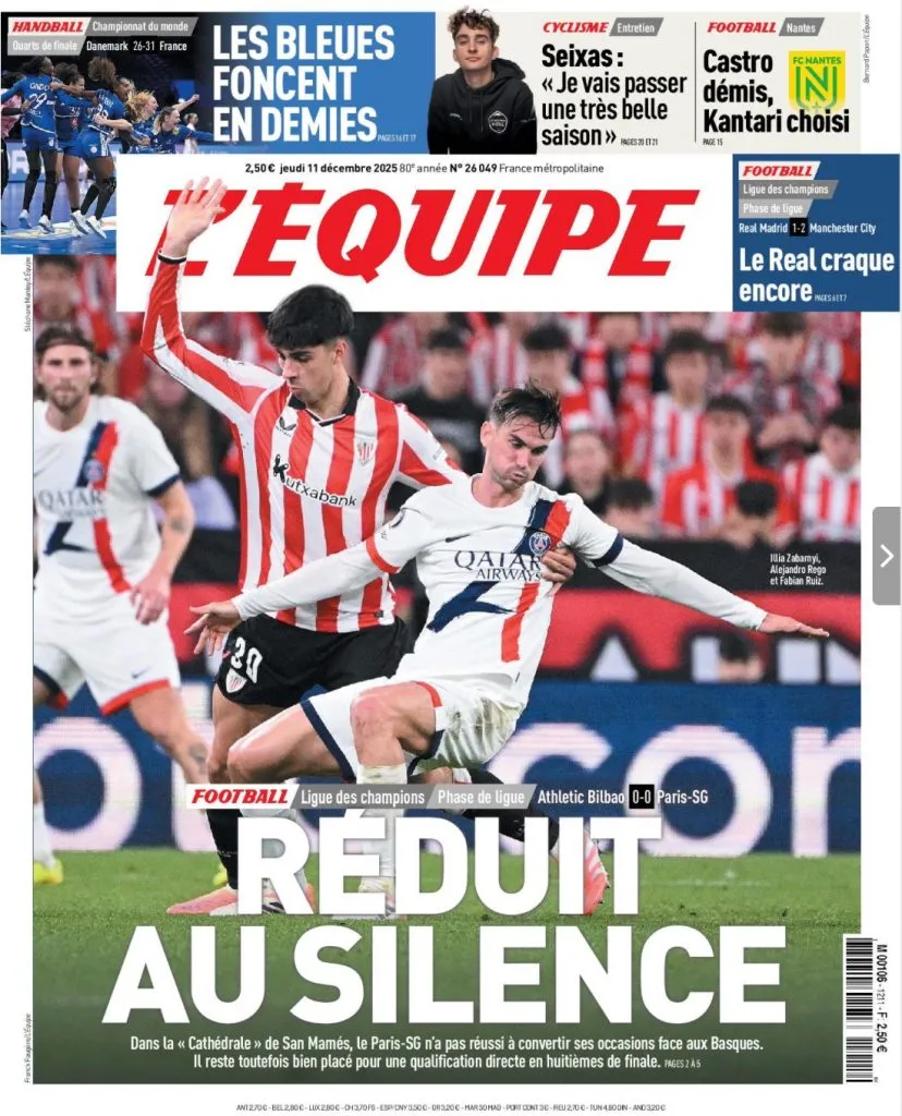 La Une de L'Equipe